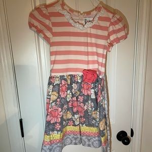 Counting Daisies (Belk) floral and stripped dress.